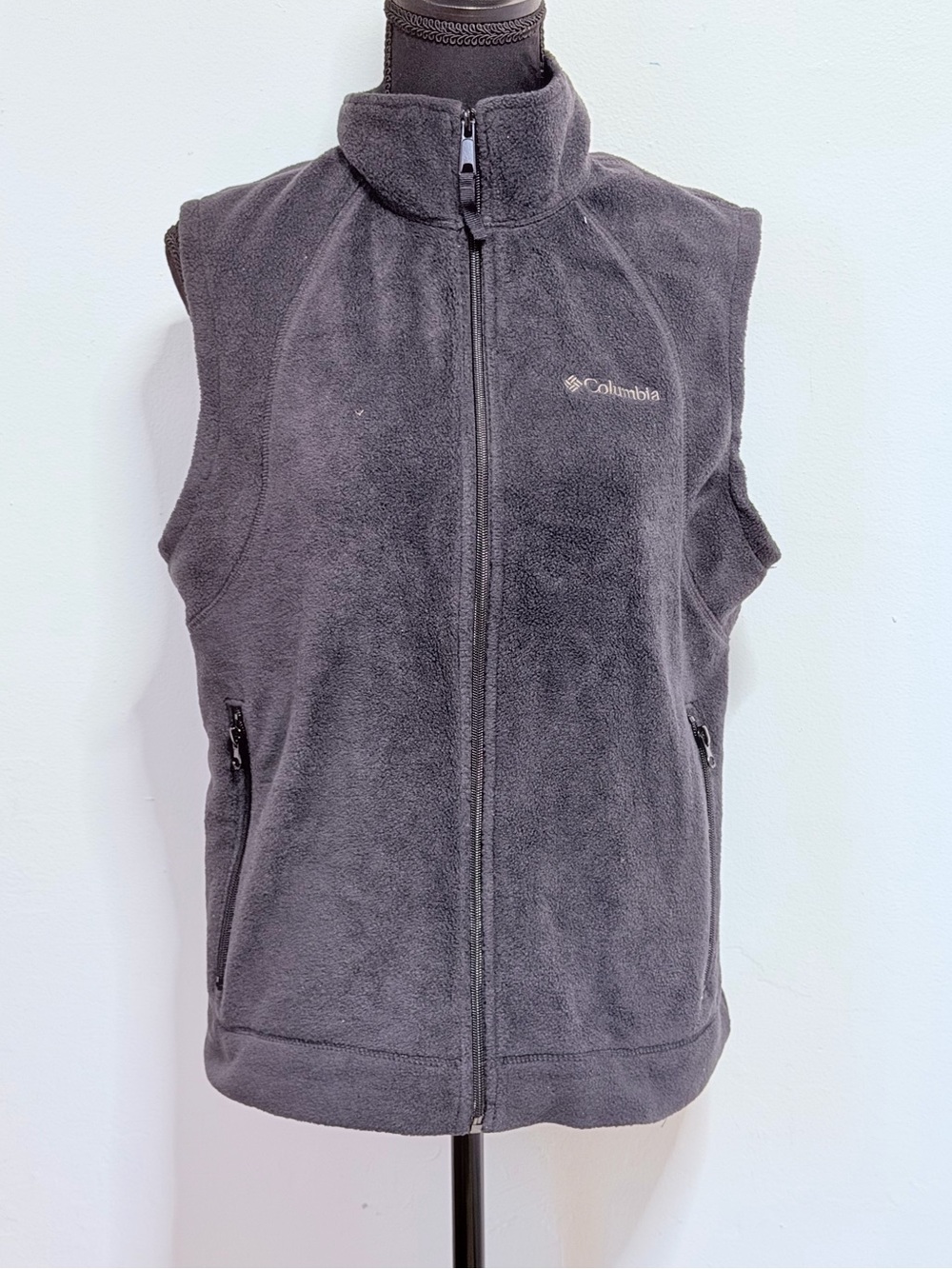 Columbia Women's Full-Zip Fleece Vest - Black Medium Size 8-10
